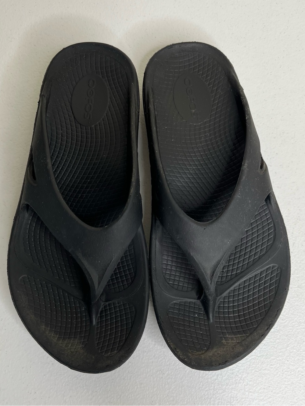 Oofos Ooriginal Recovery Sandal Black Flip Flop Thong Comfort Unisex Women 8 - Picture 3 of 10
